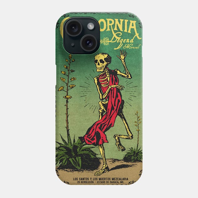 Vintage Mexican Mezcal Phone Case by Kujo Vintage