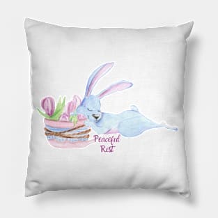 Peaceful Rest - Sleeping Rabbit Pillow