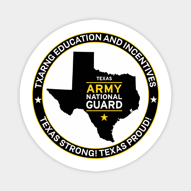 Texas Army National Guard 36th Infantry Division Arrowhead Magnet by darkARTprint