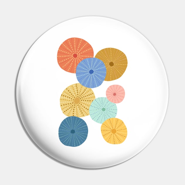 Colorful Sea Urchins 2 Pin by latheandquill