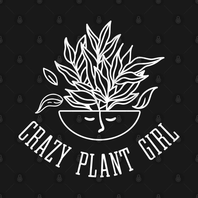 Crazy Plant Girl - Leafy Houseplant by Whimsical Frank