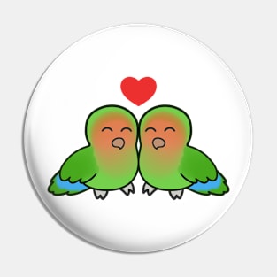 Peach Faced Lovebird Love Pin