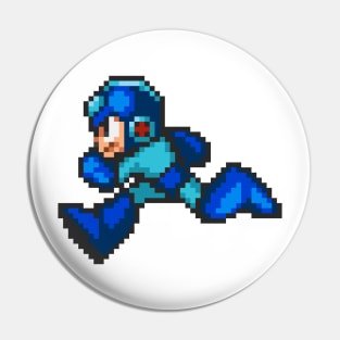 Mega Man Running Sprite Pin