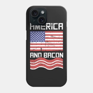 America And Bacon Phone Case