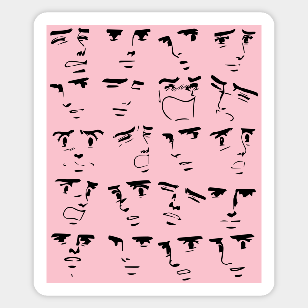 Yaranaika Various Faces Yaranaika Sticker Teepublic Seeking for free yaranaika face png png images? teepublic