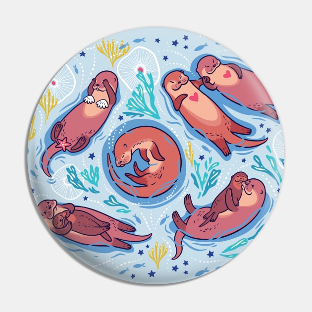 Otters in love Pin by PenguinHouse