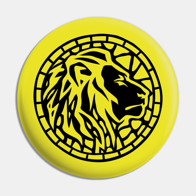 Lion Mosaic Pin by AVEandLIA