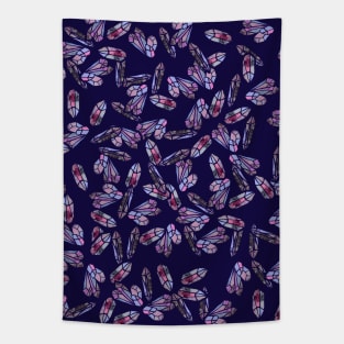 Purple Crystals Tapestry