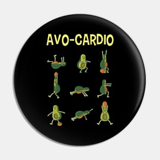 Avo Cardio Avocado Fitness Gift Pin