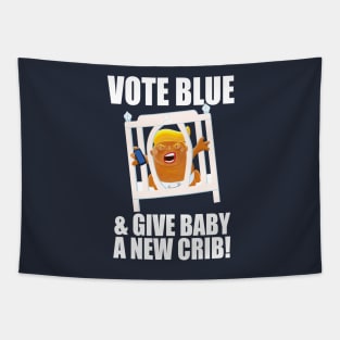 USA Election 2020 Trump Baby Blimp With His New Crib Tapestry