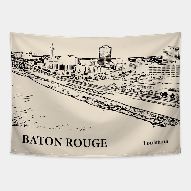 Baton Rouge - Louisiana Tapestry by Lakeric