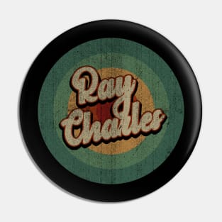 Circle Retro Vintage Ray Charles Pin