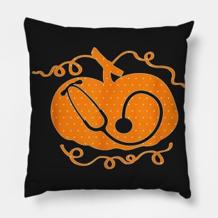 Halloween Costume Nurse Doctor Stethoscope Pumpkin Pillow