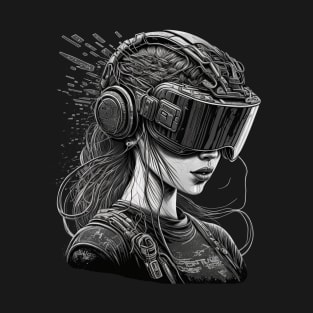 Cyberpunk VR Girl T-Shirt