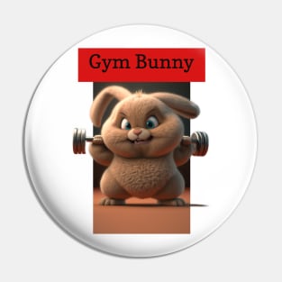Ben the Gym Bunny - Work out time Pin