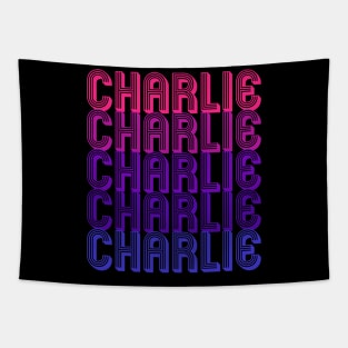 Charlie - Retro Minimal Line Pattern Tapestry