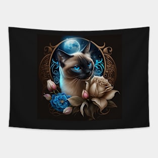 Siamese Moon Magic Tapestry