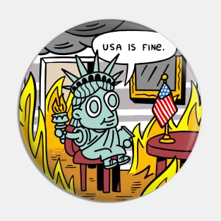 USA is fine Pin