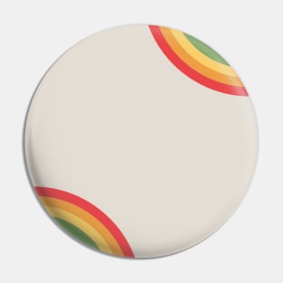 Groovy-Colorful rainbow Pin