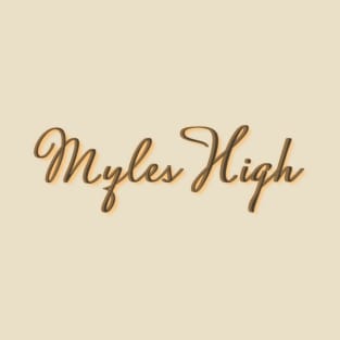 Myles High Wheat Script T-Shirt