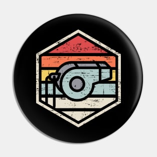 Retro Badge Whistle Pin