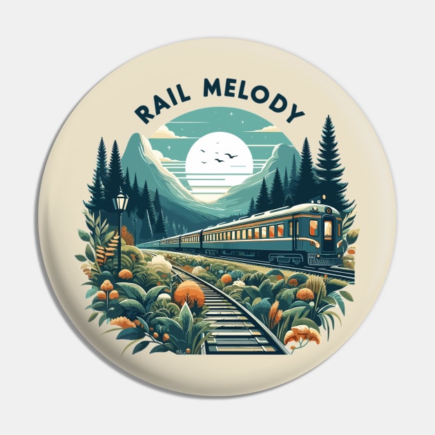 Train, Rail Melody Pin by Vehicles-Art