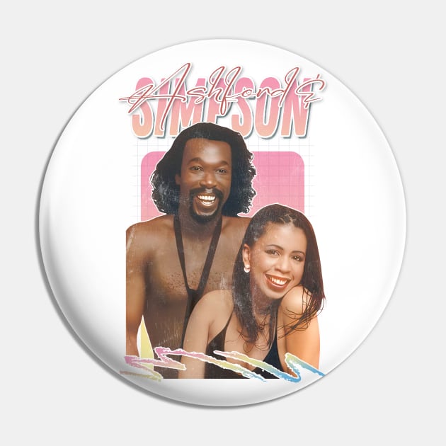 Ashford & Simpson // 80s Retro Soul Fan Design Pin by DankFutura