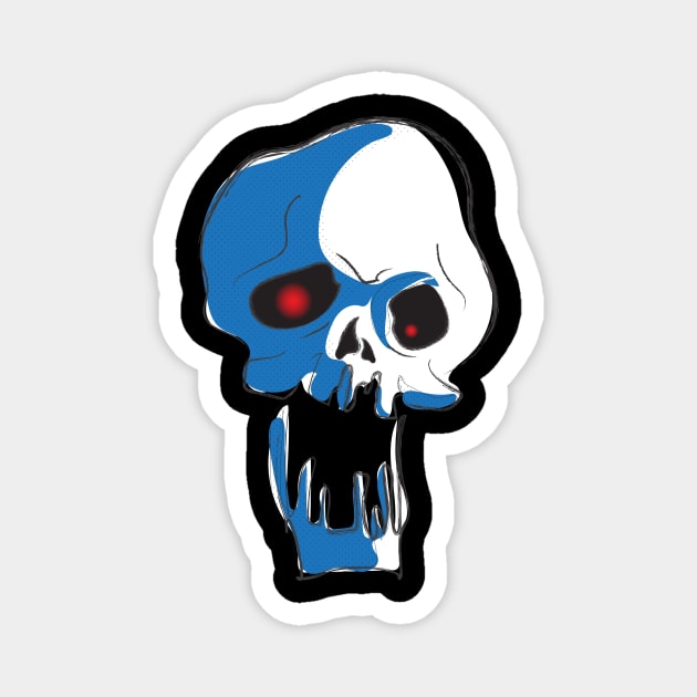 Monsters & Mayhem Collection: Skullz Magnet by toddYoungONLINE