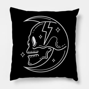 Skull moon Pillow