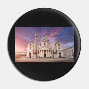 Saint Charles Church (Wiener Karlskirche) in Vienna, Austria Pin