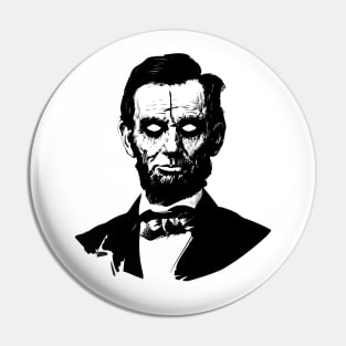 BLACK METAL ABRAHAM LINCOLN Pin