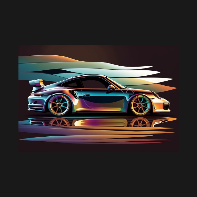 Exotic Car - 911 - 3 by PixelPusherArt