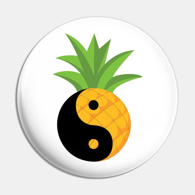 Presenting Yin & Yang Pineapple Pin by MasondeDesigns