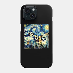 Mount Rushmore Starry Night - Beautiful Iconic Places Phone Case