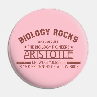 Biology Rocks! Aristotle Pin