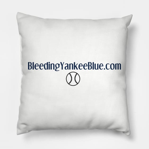 BYB Baseball Design Pillow by Bleeding Yankee Blue