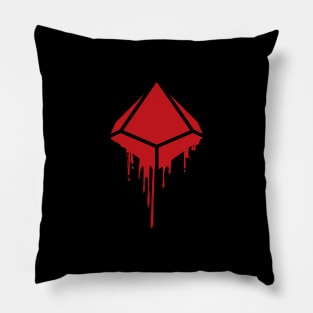 Red D10 Dice of the Vampire Pillow