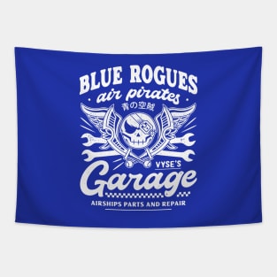 Blue Rogues Pirates Garage Tapestry