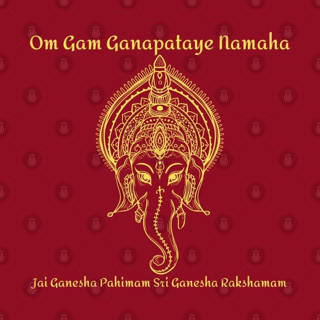 Om Gam Ganaptaye by BhakTees&Things