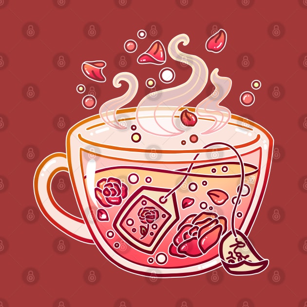 Sweet Rose Tea by heysoleilart