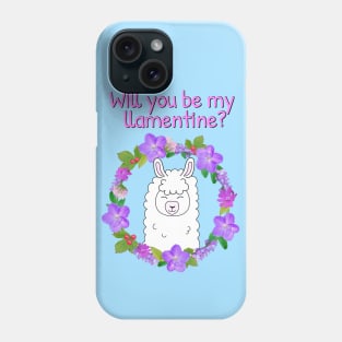 Will you be my llamentine? Happy Valentines day 2022 Phone Case