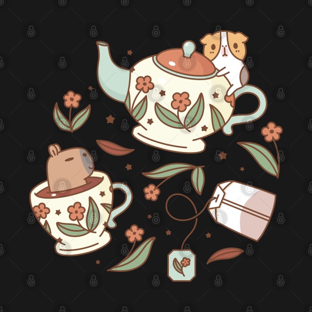 Bubu and Moonch, tea party by Noristudio