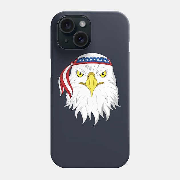 Eagle 4th of July T-Shirt Men Kids Boys Patriotic American Phone Case by 14thFloorApparel