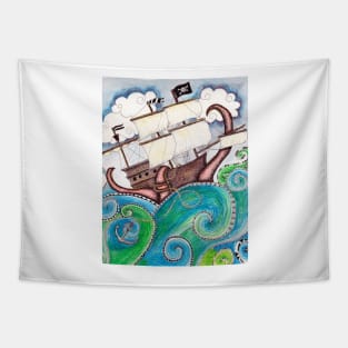 Pirate Perl Tapestry