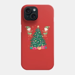 Christmas Tree Elfs Phone Case