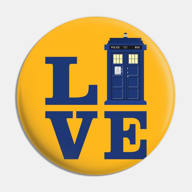 Love The Blue Time Travel Police Public Call Box 1 Pin by EDDArt