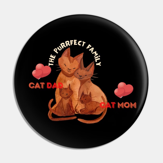 The Perfects Cat Family Pin by NICHE&NICHE