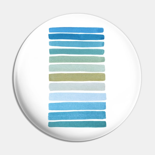 Sea Stripes Pin by BeanandBear