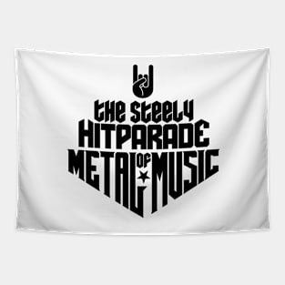 The steely Hitparade of Metal Music No.1 (black) Tapestry