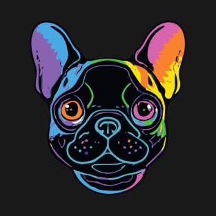 Rainbow French Bulldog Dog Lover Frenchie T-Shirt